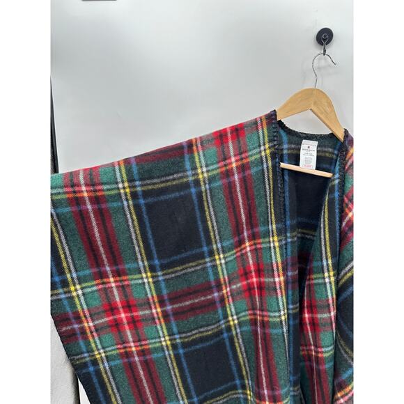 Woolrich Women Plaid Blanket Wrap Poncho Shawl Polyester Viscose Size One Size - Picture 4 of 6